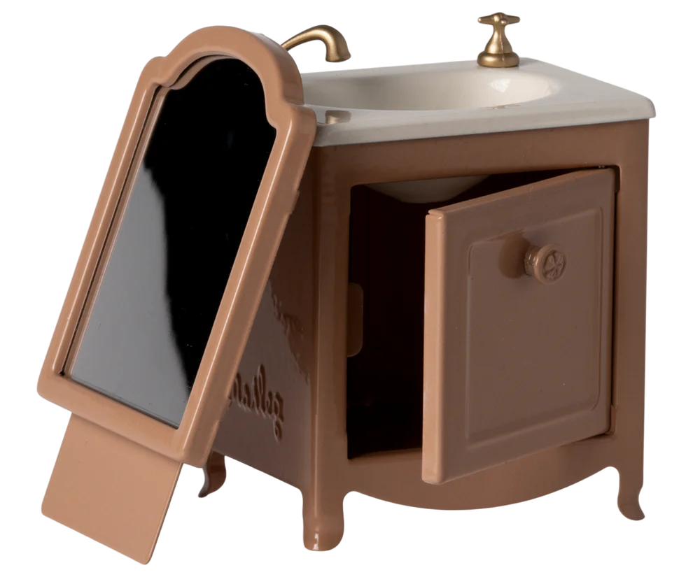 Maileg - Wastafel - Muis - Dark powder.