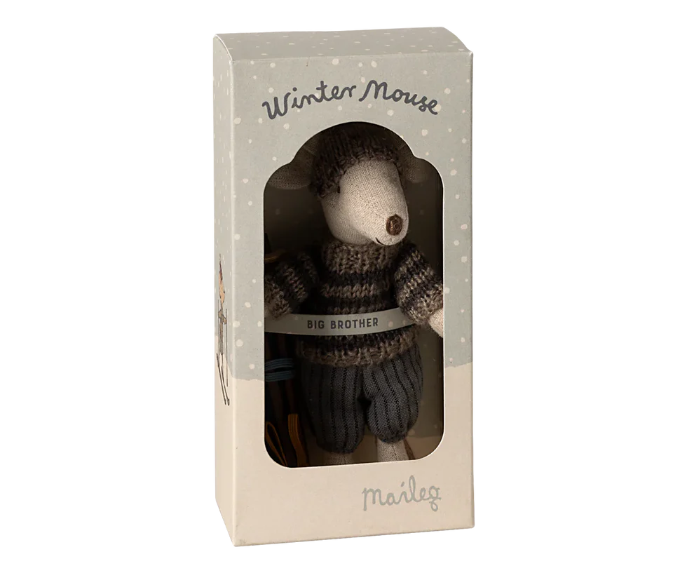 Maileg - Winter muis met ski set - Grote broer.