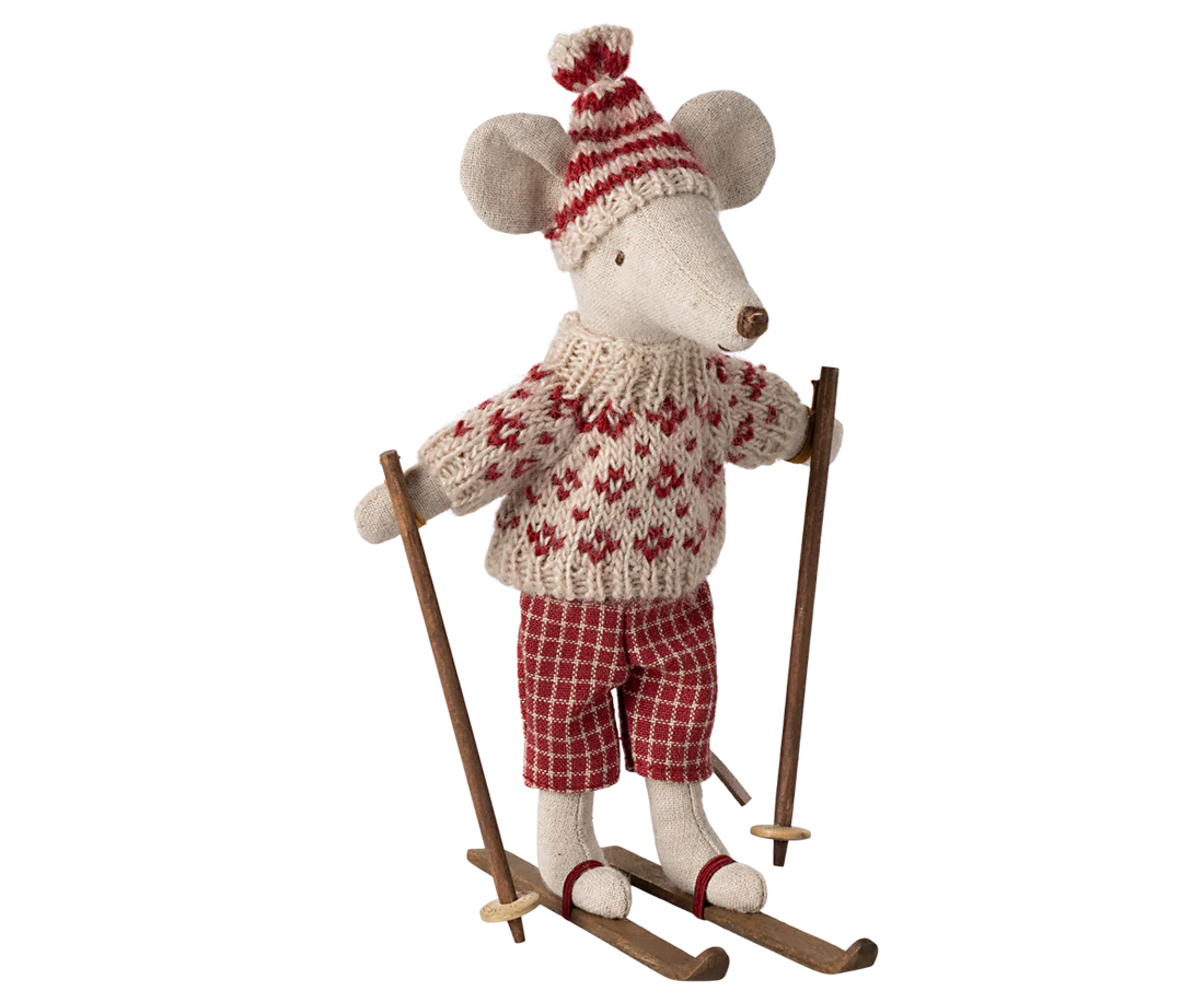 Maileg - Winter muis met ski set - Moeder.