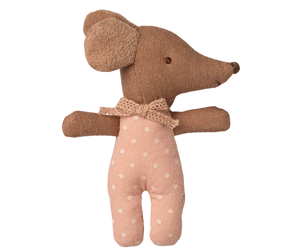Maileg - Sleepy/wakey baby muis in lucifersdoos - Rose.