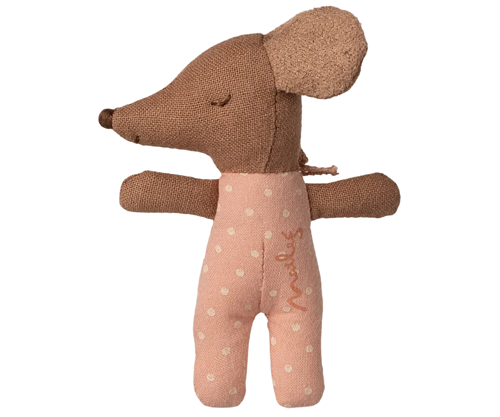 Maileg - Sleepy/wakey baby muis in lucifersdoos - Rose.
