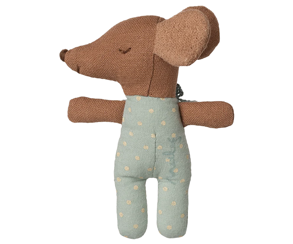 Maileg - Sleepy/wakey baby muis in lucifersdoos - Blue.