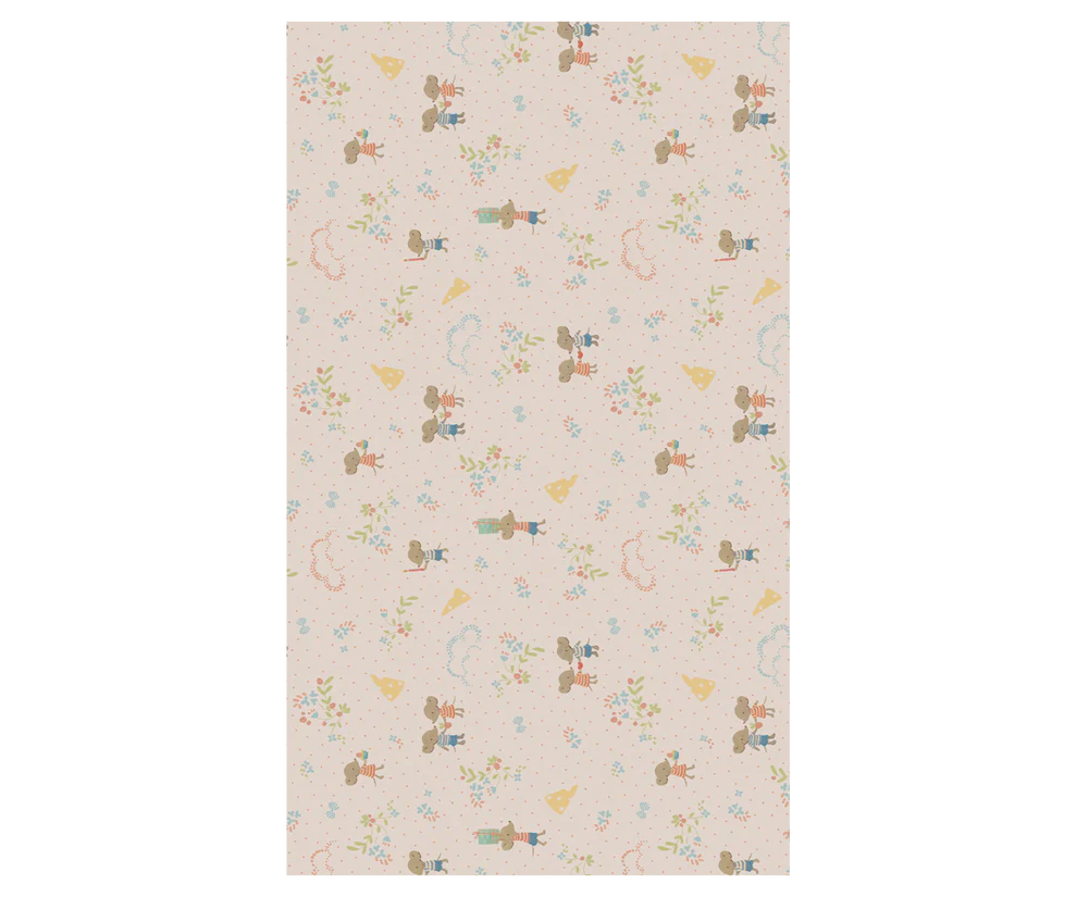 Maileg - Have a Mice Day - inpakpapier, rol 10 meter. Verwacht maart