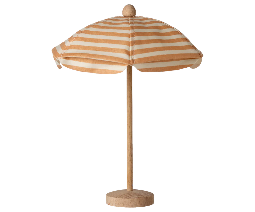 Maileg - Strand Parasol Muis - Zacht koraal. Verwacht maart.