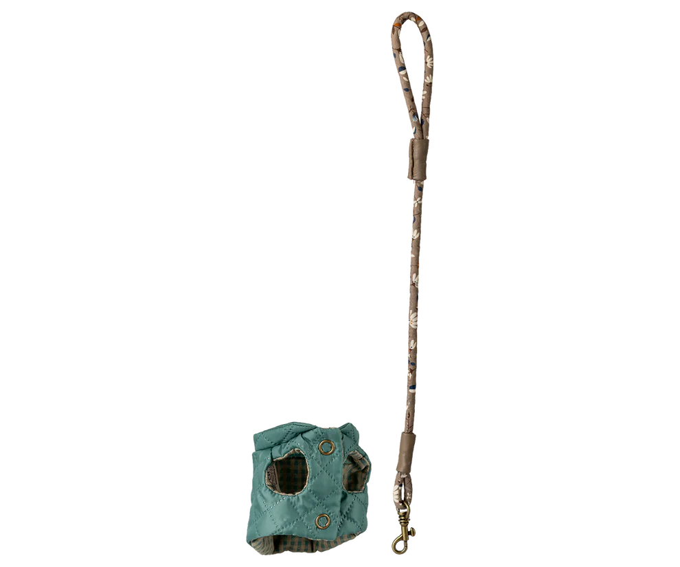 Maileg - Tuigje en riem - Dark Mint. Verwacht maart