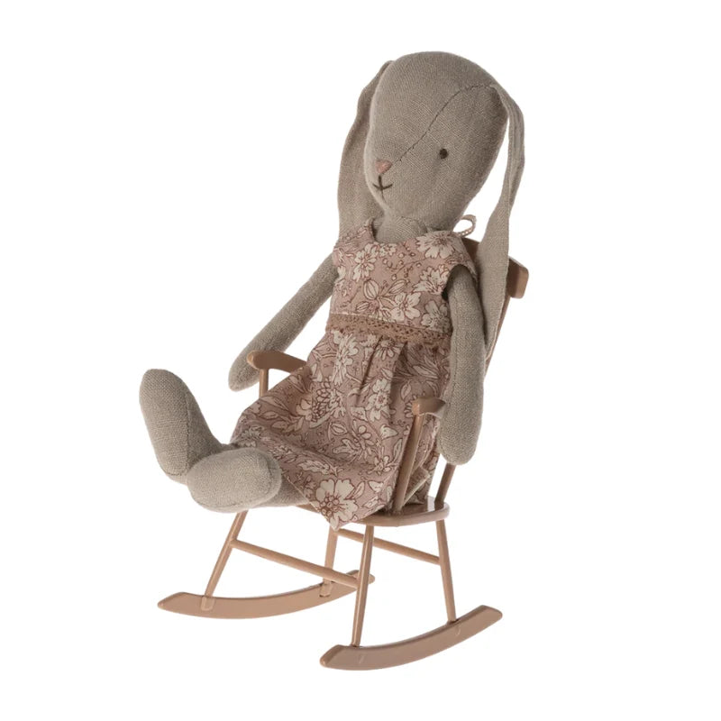 Maileg - Schommelstoel - Miniatuur - Dark Powder.