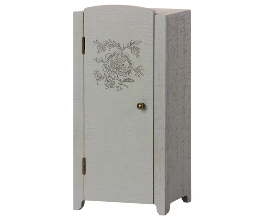 Maileg - Kast met planken - Miniatuur - Grijs.