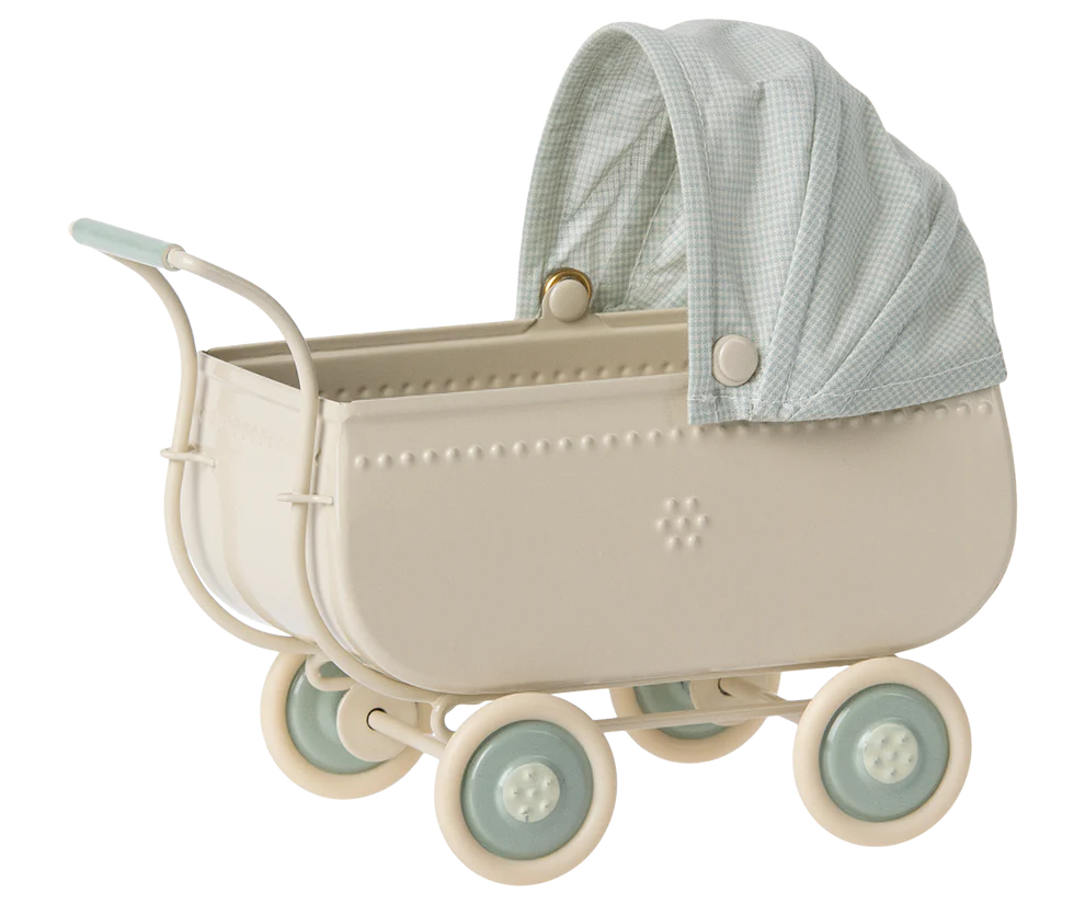 Maileg - Kinderwagen - Blue. Verwacht juli.