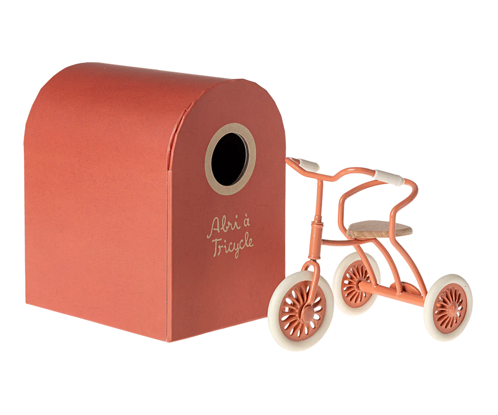 Maileg - Driewieler - Mouse Coral.