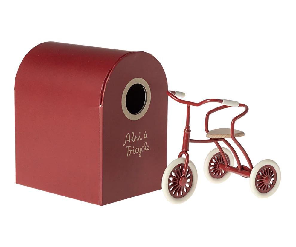 Maileg - Driewieler - Mouse Red.