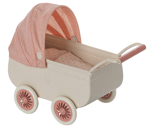 Maileg - Kinderwagen - Koraal.