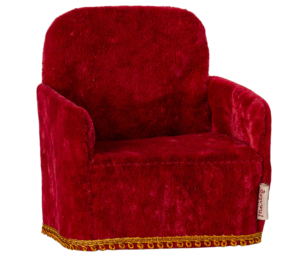 Maileg - Stoel - Muis, rood.