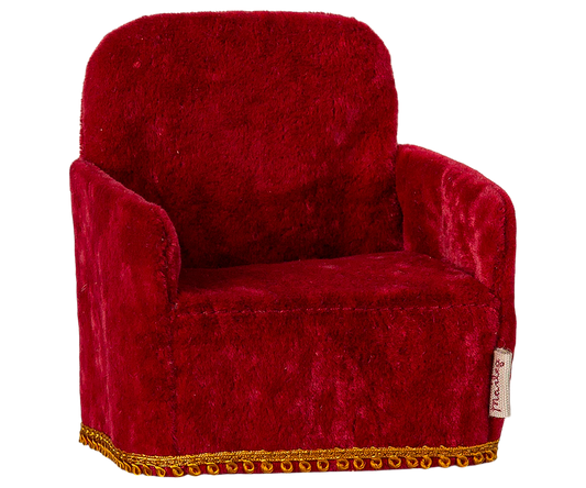 Maileg - Stoel - Muis, rood.