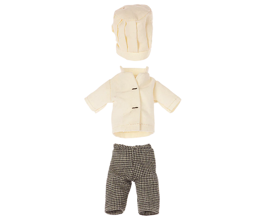 Maileg - Chef Mouse kleertjes – Koks kleding