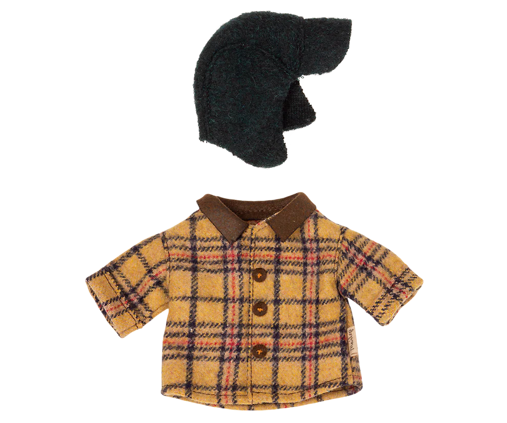 Maileg - Houthakkers jas en muts voor Teddy vader.