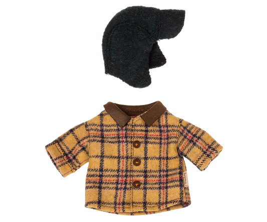 Maileg - Houthakkers jas en muts voor Teddy vader.
