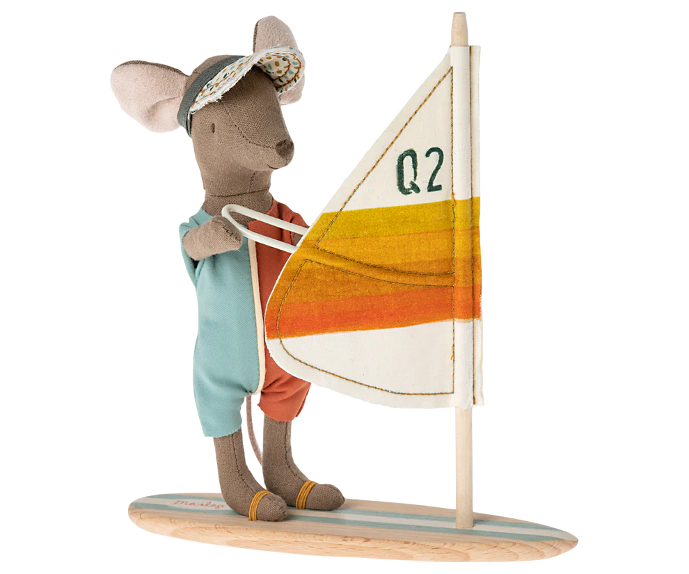 Maileg - Strand Muis - Surfer grote broer. Verwcaht juni
