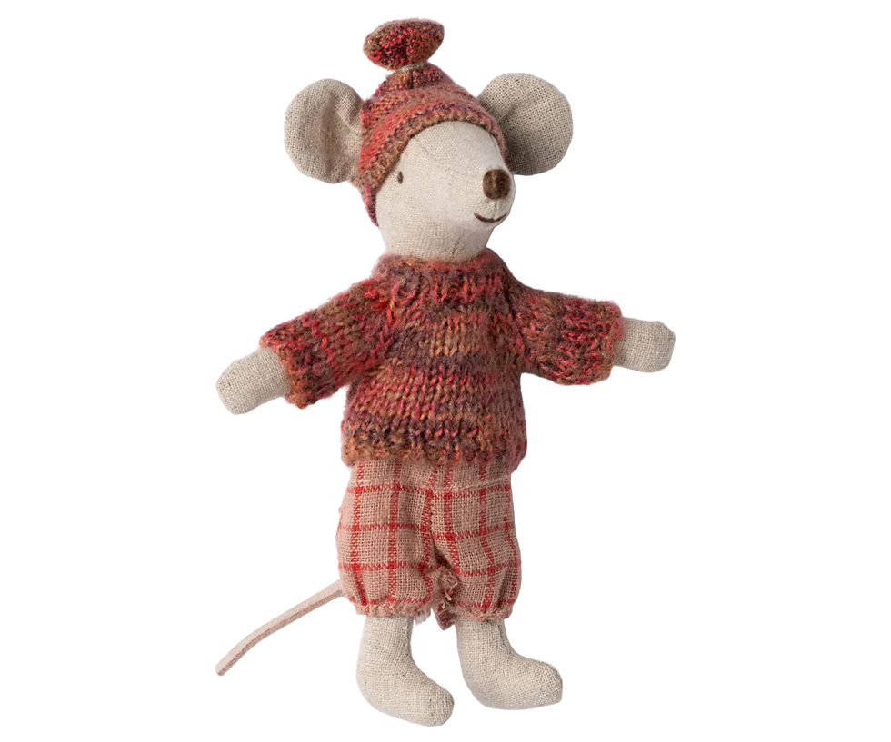 Maileg - Winter muis met ski set - Grote zus.