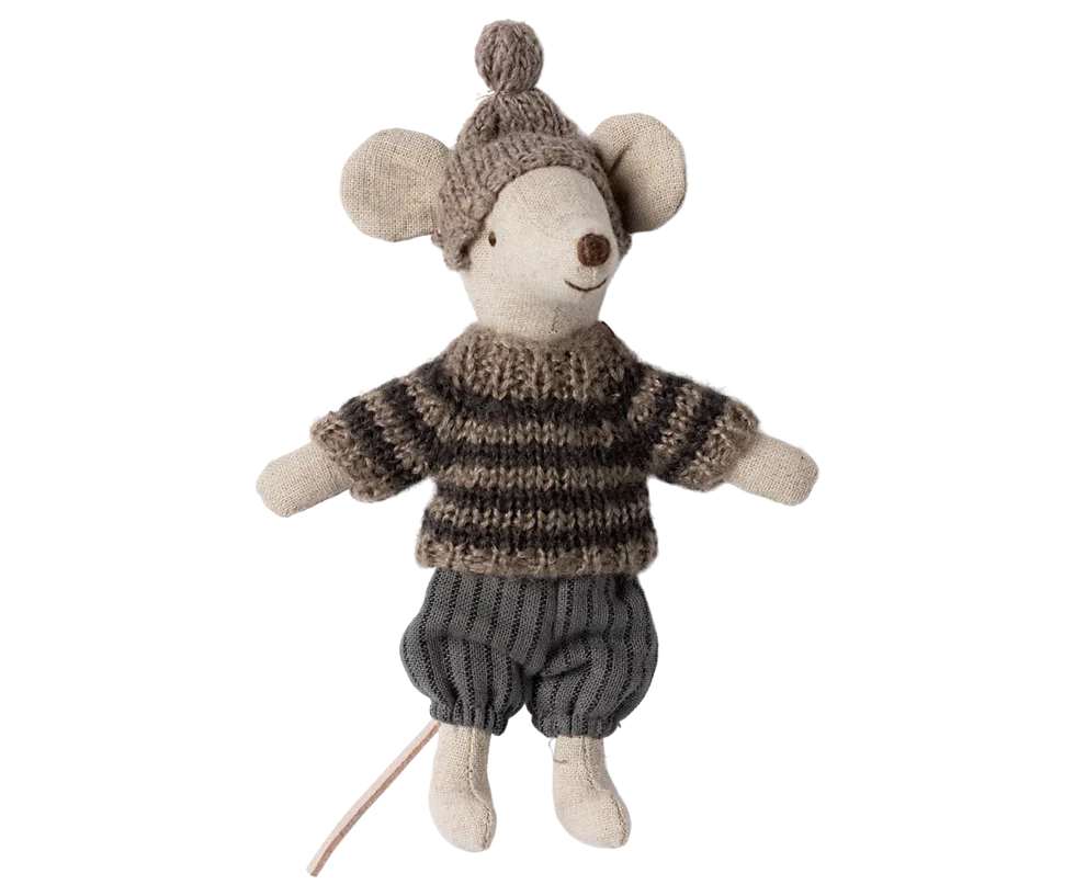 Maileg - Winter muis met ski set - Grote broer.