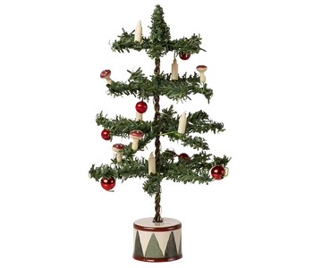 Maileg - Kerstboom met licht - Muis. Verwacht september
