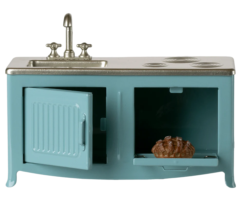 Maileg - Keuken - Muis - Lichtblauw. Verwacht maart.