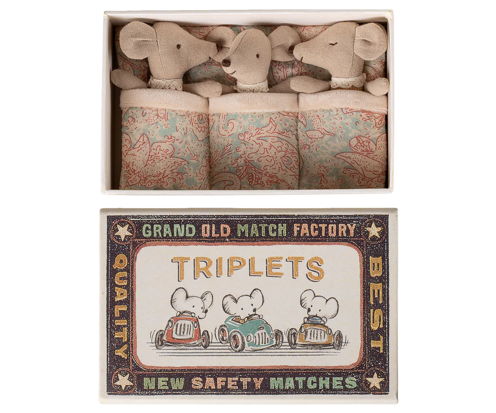 Maileg - Drieling muisjes. Verwacht juni.