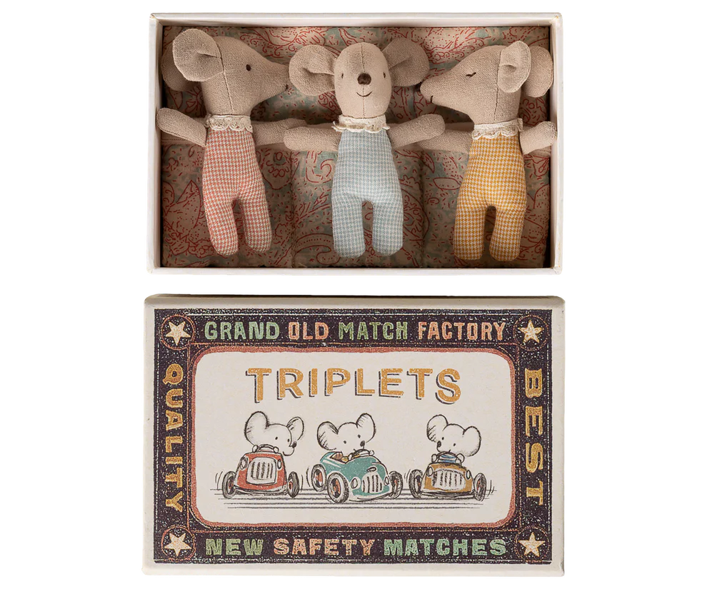 Maileg - Drieling muisjes. Verwacht juni.