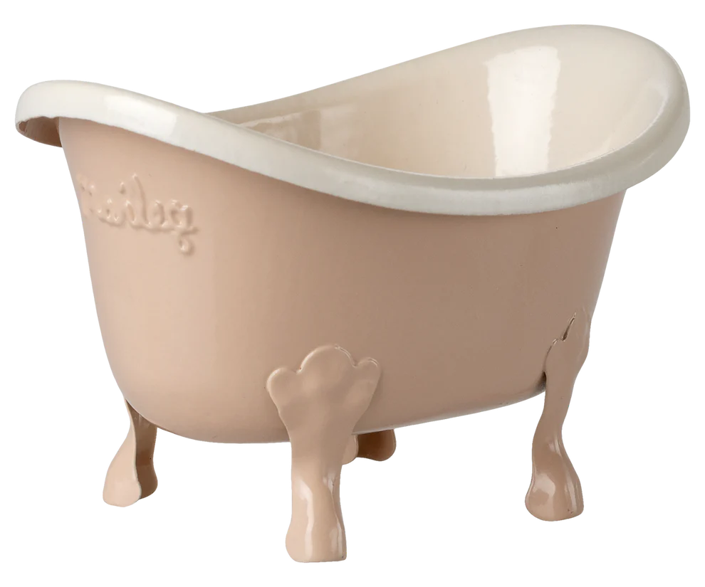 Maileg - Metalen bad - Muis - Rose. Verwacht april