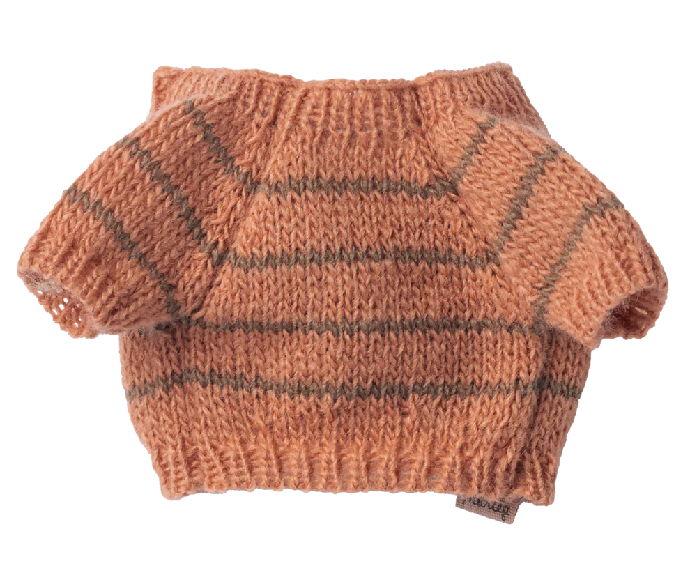 Maileg - Gebreide trui puppy - Coral. Verwacht april
