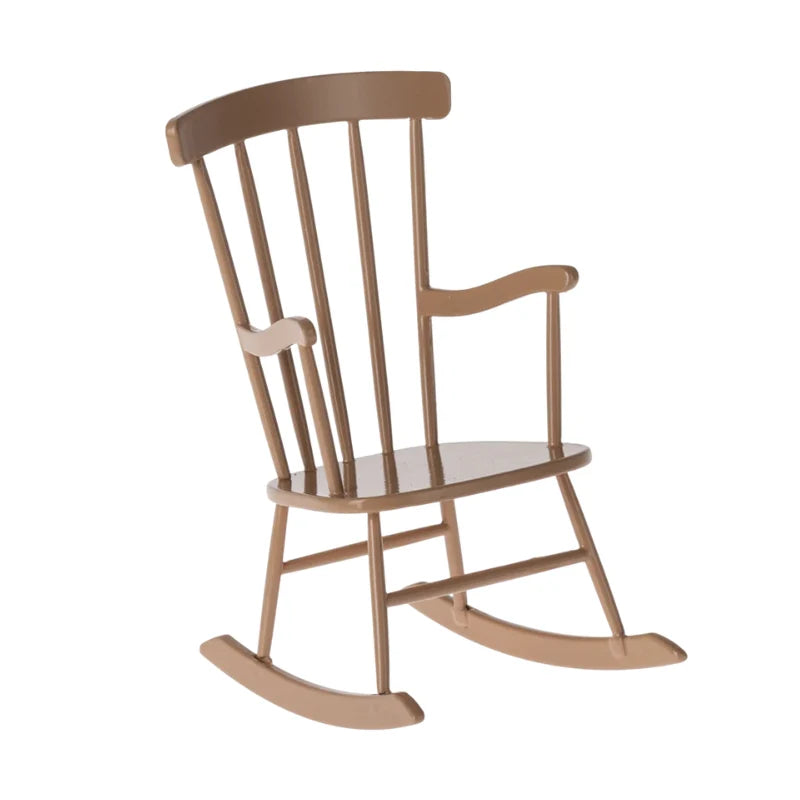 Maileg - Schommelstoel - Miniatuur - Dark Powder.