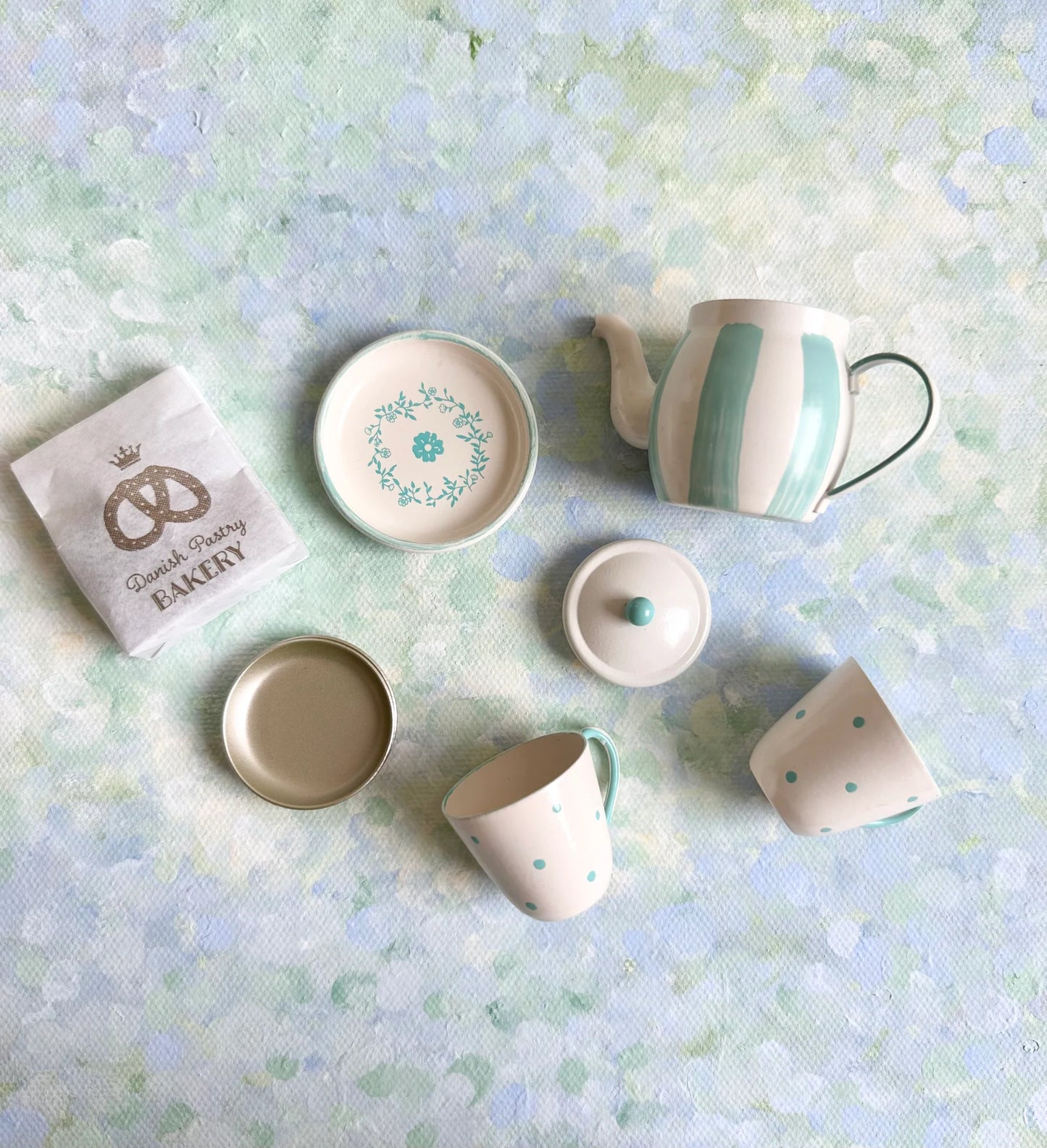 Aizulhomey - Theeerservies met koekjes - Miniatuur. Verwacht maart/april